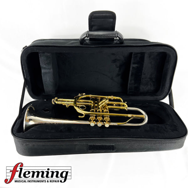 King H.N. White Silversonic Cornet