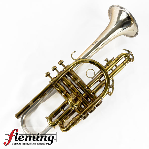 King H.N. White Silversonic Cornet