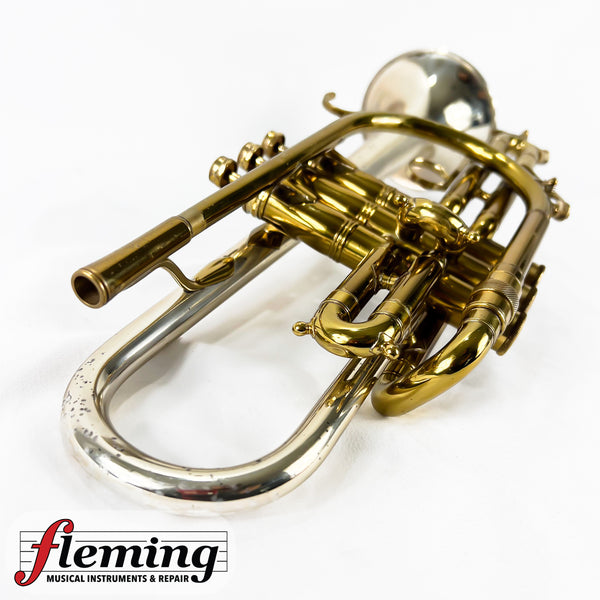 King H.N. White Silversonic Cornet