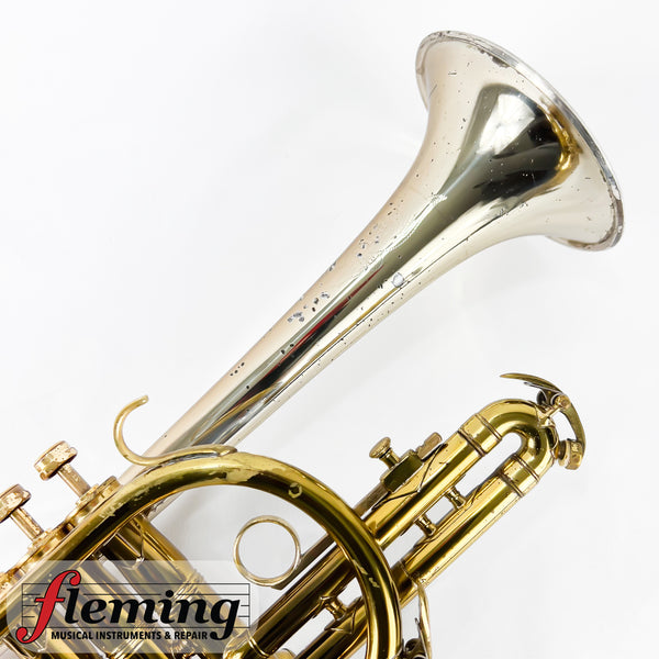 King H.N. White Silversonic Cornet