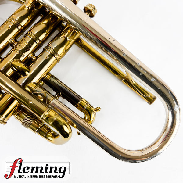 King H.N. White Silversonic Cornet