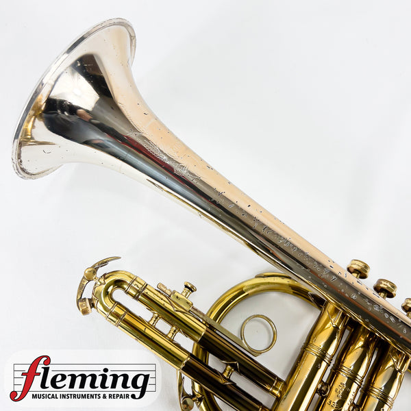 King H.N. White Silversonic Cornet