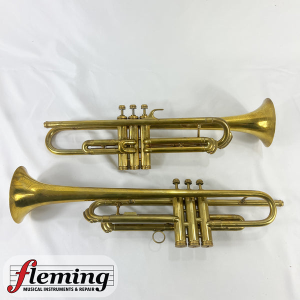 C.G. Conn 40A & 40B Connqueror Vocabell Trumpet/Cornet Set