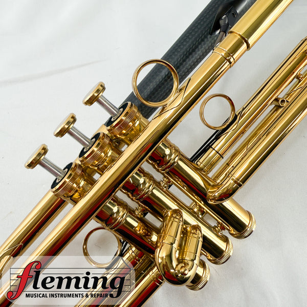 daCarbo "Unica" Carbon FIber Bb Trumpet - Lacquered Brass