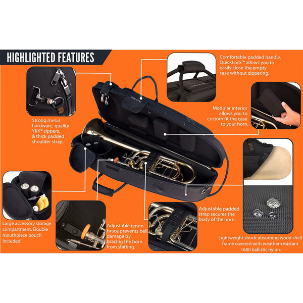 Tenor Trombone (F-Attachment) Case - IPAC, Contoured