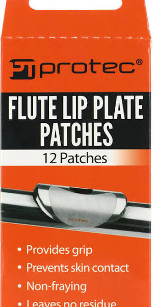 ProTec Flute Lip Plate Patches - 12 Per Card