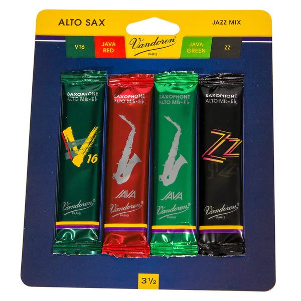 Vandoren Jazz Mix Saxophone Reeds (4 Pack)
