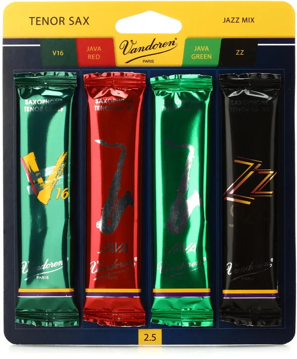 Vandoren Jazz Mix Saxophone Reeds (4 Pack)