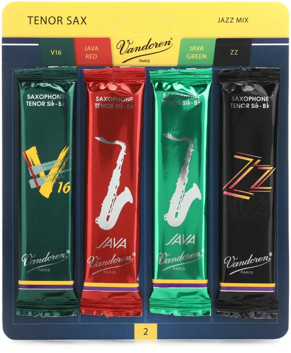 Vandoren Jazz Mix Saxophone Reeds (4 Pack)