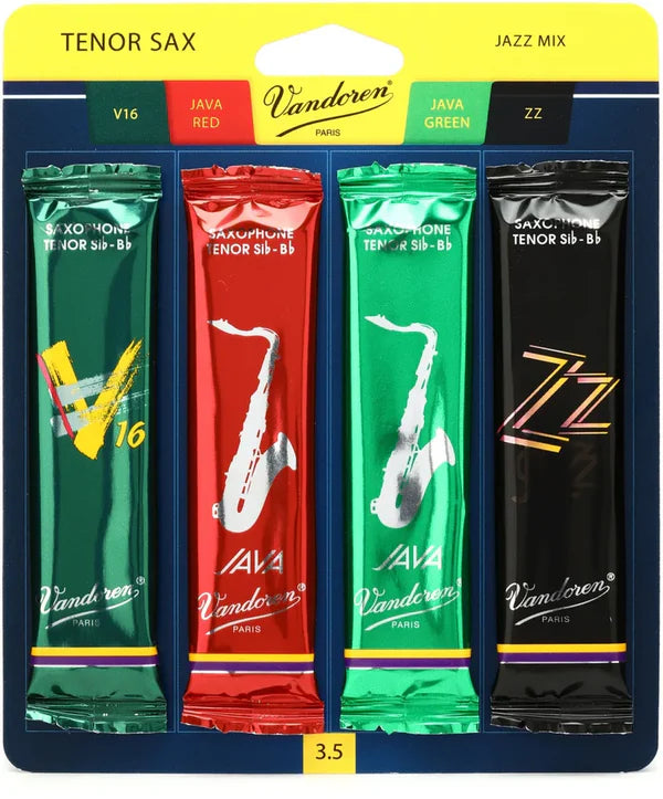 Vandoren Jazz Mix Saxophone Reeds (4 Pack)