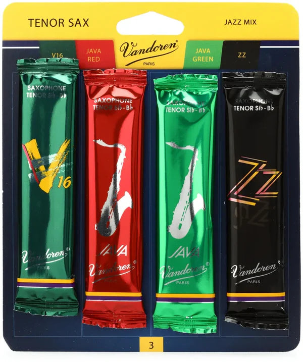 Vandoren Jazz Mix Saxophone Reeds (4 Pack)