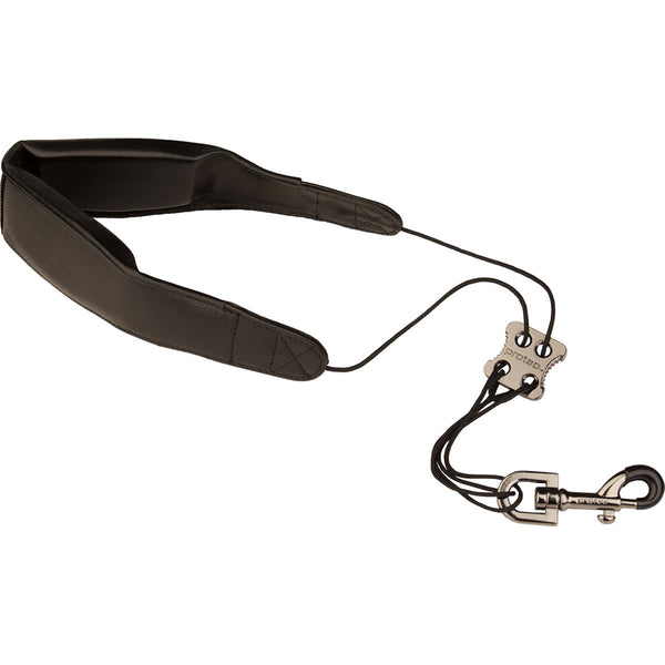 Protec Saxophone Neck Strap - Leather, Metal Snap, 22" Regular